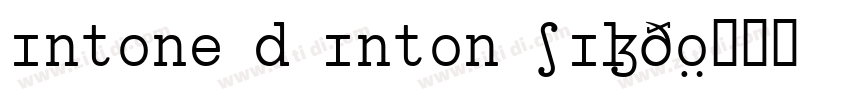 Intone d Inton SILDo字体转换